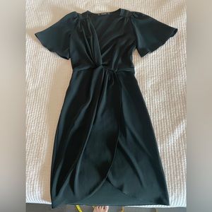 Zara dark green midi dress (Size S)